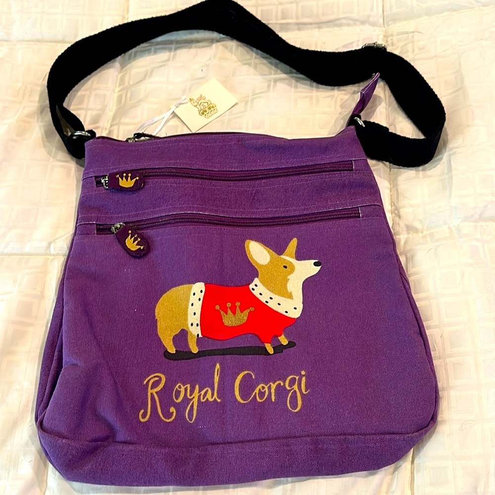 Royal Corgi Canvas Tote